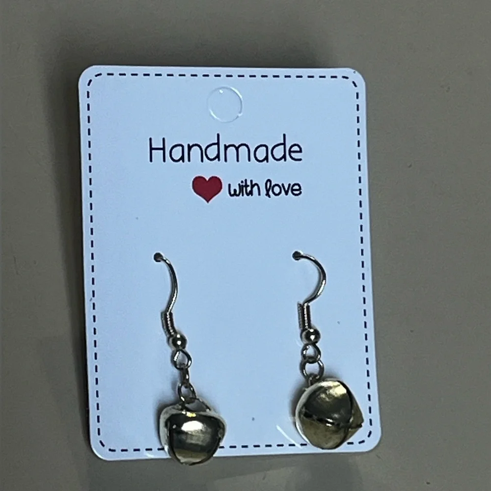 Jingle Bell Earrings Handcrafted - Picture 6 of 12